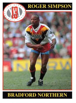 1991 Merlin Rugby League #19 Roger Simpson Front